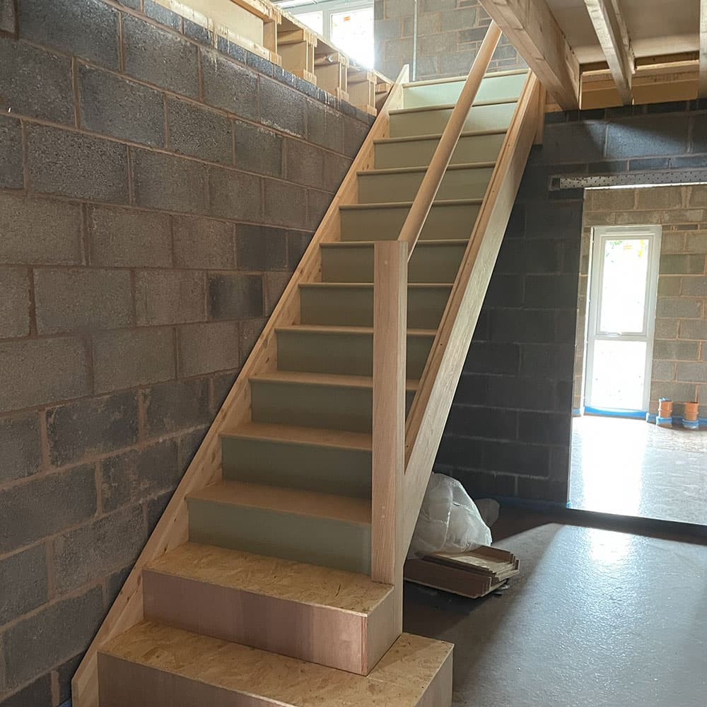 Bespoke oak staircase in a Devon home